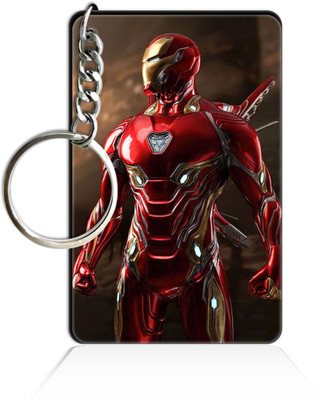 Party Gift Printed Wooden Rectangle Hero key ring Keychain PGRQ255KY (22) Key Chain