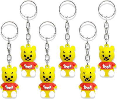 AMANVANI Cartoon Character 3D Keychain For Boys & Girls B-day Kanjak Return Gift For Kids Key Chain