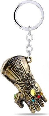 YAANATURAL Avengers Thanos hand with Infinity Stone & Double-Bladed Sword KeyChain Key Chain