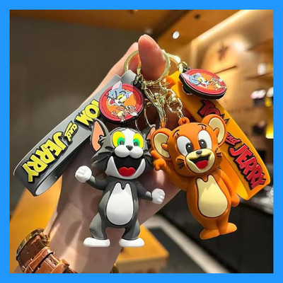 BZILO Combo Tom And Jerry Keychain for Couples Gift Design and Color May Vary C76 Key Chain