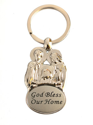ShopTop High Quality Design God bless Our Home Key Chain Key Chain