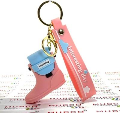 Mubco Boot Shoe 3D Keychain | Strap Charm & Hook | PVC Key Ring Toy Model Gift. | Key Chain