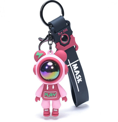 APNA KANHA Astronaut Anime – Space Theme, Cute Cartoon Design with Alphabet Letter Key Chain