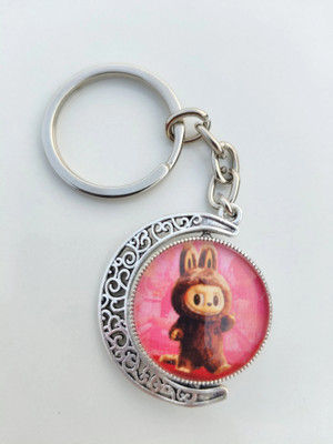 Achyuta Premium metal Labubu keychain for mens and womens car and bike keychain . Key Chain