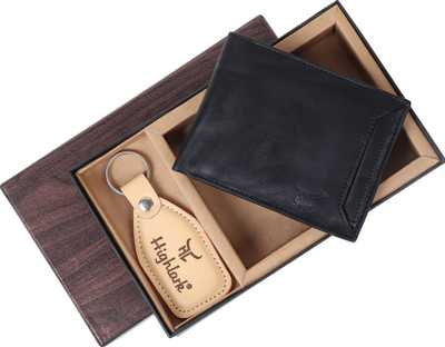 Highlark Exclusive Men Gift Hamper for Men I Gift Set Wallet & Leather Key Chain