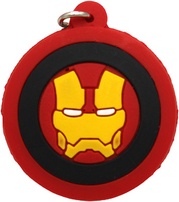 neoinsta shopping Small size Ironman face 3D pvc key chain for kids red color Key Chain