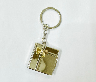 SRG Premium Quality Metal Square Double Photo Frame Key Chain Key Chain