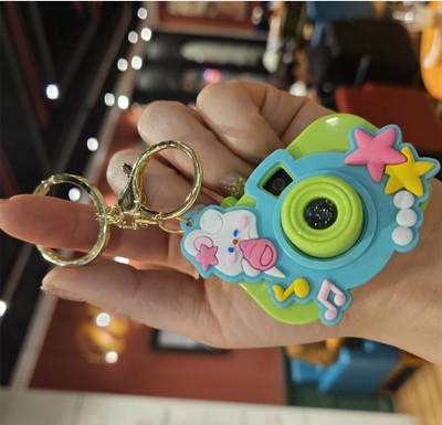 JAINSON MARTIN Creative cartoon Projection Camera Keychain Key Chain