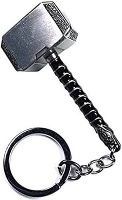 PMC CREATIVE Avengers Marvel Thor's Hammer Silver Key Chain (pack of 1) Key Chain
