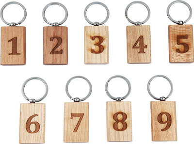 BLESSINGS 1-9 Brown Number Set Key Chain