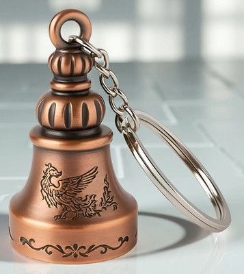 Wonderwhimzy Tibetan Bell Keychain Temple Bell Keychain Key Chain Guardian Bell Keychain Key Chain