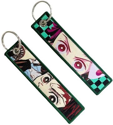 Funfob Anime Keychain Embroidered Key Tags Material (tanjiro) Key Chain