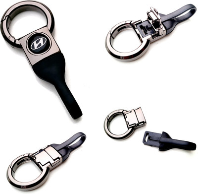 ADOREAL HYUNDAI KEYCHAIN AND KEYRING LEATHER BELT METALLIC 2025 EDITION Key Chain
