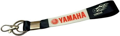 ATAR Fabric Mini Lanyard Yahama Keychain with hook and key ring for Bike Yahama FYB1 Key Chain