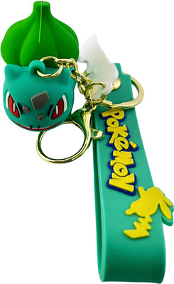 Kraft Crate Bulbasaur inspired 3D Rubber Keychain | Pokemon-Anime Gifts and Collectibles | Key Chain