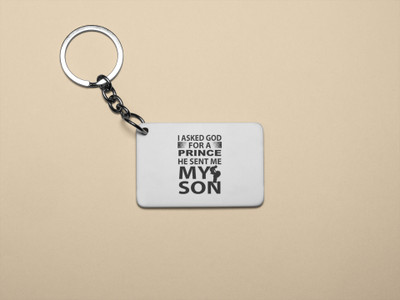 Rushaan I asked god for a prince - Printed Acrylic Keychain(Pack Of 2) Key Chain