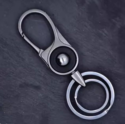 Mr. Auen Double Ring Hook Keychain Metal Keyring & Keychain Organizer For Car & Bike Key Chain