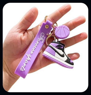 gtrp New Trending Sneakers keychains 3D Cute Sneakers/Shoe Design Keychain Purple-A Key Chain