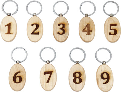 BLESSINGS 1-9 Number Set A Key Chain
