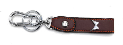 Jdp Novelty Premium Quality Leather Metal Keychain Hook.N M-a-h-i-n-d-r-a Key Chain