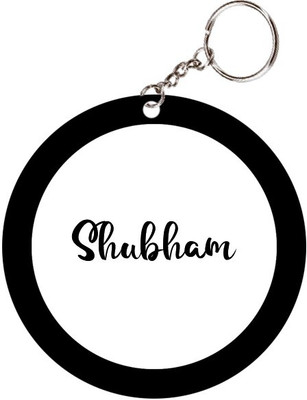 SY Gifts Shubham Name Black Keychain Key Chain