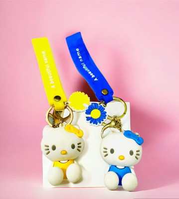 GKM Kitty Keychain Soft Rubber 3D Designer Superhero Toy Keychain key ring Key Chain