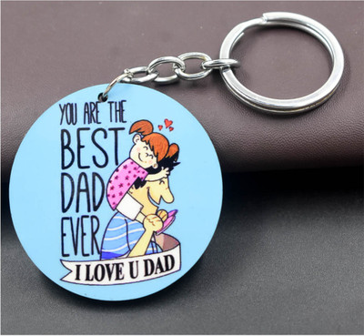 AFH You are the Best Dad Ever Family Gifting Keychain for Men and Women Key Chain