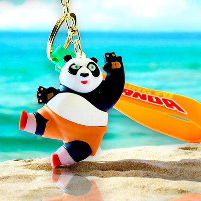 SSAppliances Kung Fu Panda Silicone Keychain|3D Cartoon |Best Gift for Kids & Return Gift Key Chain