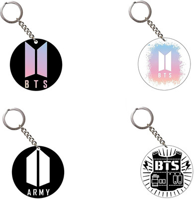 Convay D4 BTS Logo Wooden girls army 4 Key-Chains Key Chain