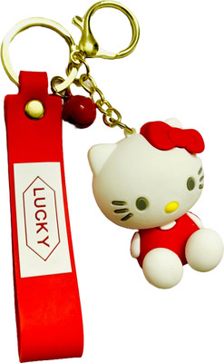 GKM Kitty Cute high quality strap keychain with hook Key Chain