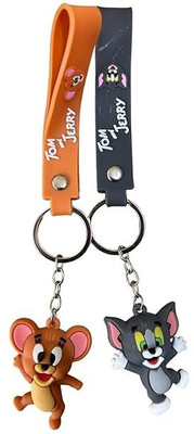 SUC Tom and Jerry Cartoon Character Keychain (Set pack of 2) Key Chain