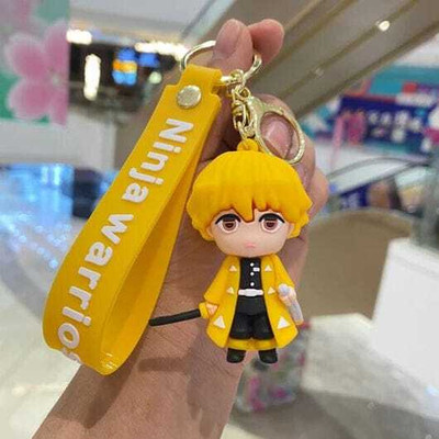 ABS TRADERS Demon Slayer Zenitsu Keychain 1pcs (NINJA WARRIOR) Key Chain