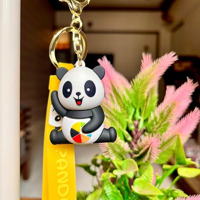 Funfob Panda rainbow Keychain For Fans Collectible Gifting Key Chain