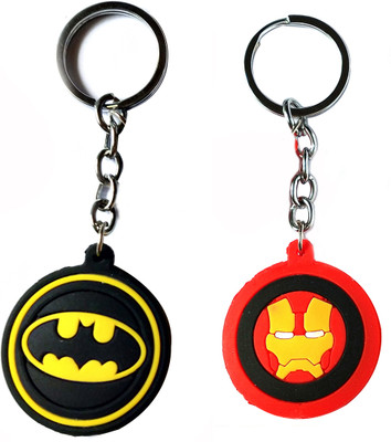ShopTop Batman and Ironman rubber key chain Key Chain