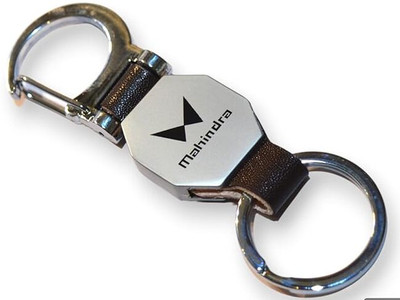 MAG BEE Mahindra Leather D'HOOK Brown keychain/Keyring Key Chain