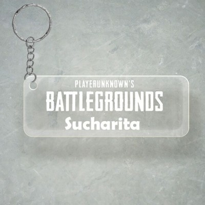 SY Gifts PUBG Design With Sucharita Name Key Chain