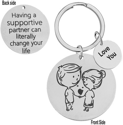 Sullery Having A Supportive partner Can Littrally Change Your Life SulleryLCSKey202354 Key Chain