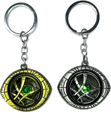 FLAMBE Marvel Avengers Dr Strange Eye 180 Degree Rotating Keychain Key Chain
