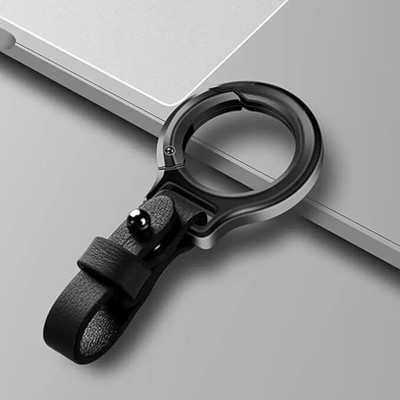 J K INTERNATIONAL Belt Loop Vegan Leather Key Ring Keychain For Keys Car Key Chain