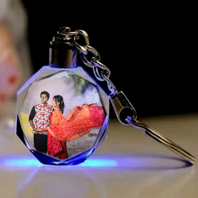 Picture Affairs Production Personalized LED Keychain/Keyring Photo Printed Gift Anniversary Birthday PAP66 Key Chain