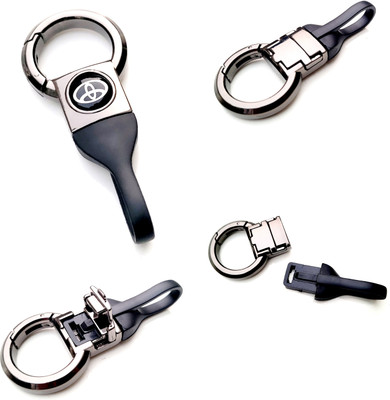 ADOREAL TOYOTA KEYCHAIN AND KEYRING LEATHER BELT METALLIC 2025 EDITION Key Chain