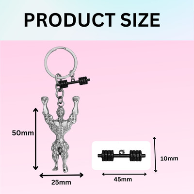 Shiv Jagdamba Fitness Gym Keychain Bodybuilder Motivational Workout Keychain SKeyCom2024145 Key Chain