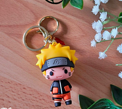 SHRI JI Premium Quality PVC Naruto keychain with Strap & Charm | Naruto Key Chain