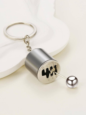 SHRI JI Premium Quality Car Gearbox Metal Keychain Silver Key Chain