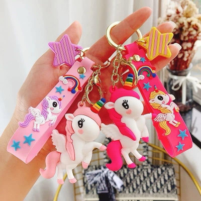 SHRI JI Fairy Unicorn Keychain BABY PINK DARK PINK Key Chain