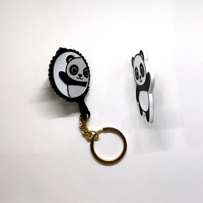 Kruti Craft Daisy Mirror Keychain ( Pack of 1 ) A Perfect Blend of Function & Fashion Key Chain