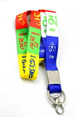JAINSON MARTIN Multicolour Tibetan Ladakh Prayer Hook Nylone Ribbon Keychain Key Chain