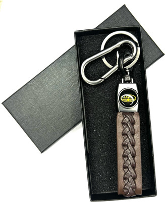 FLAMBE New jawa Brown Leather Design Belt Keychain Key Chain
