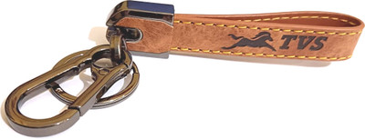 TVS leather keychain with hook Key Chain