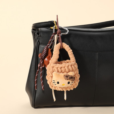 Salty Hello Kitty Crochet Bag charm - Brown Key Chain